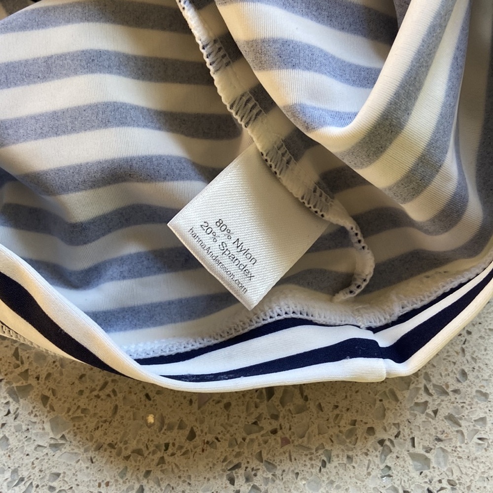 Hanna Andersson Infant Striped Rash Guard Infant Size 6 to 12 Months - Picture 5 of 6